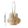 Fashion Faux Rabbit Fur Bag Charm Clothing Shape Soft Key Decoration Backpack Decoration Women Accessories
