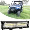 12Inch Triple Row Led Light Bar Spot Flood Combo Driving Lighting Off Road Lights Led Lamp Working Light for Truck Golf Cart SUV