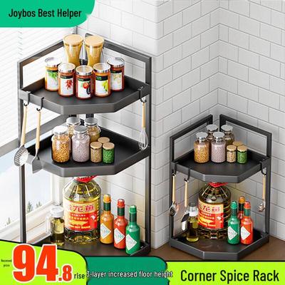 Jiabangshou Modern Carbon Steel Corner Kitchen Rack