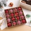 16pcs Shatterproof Christmas Hanging Balls 6cm Xmas Tree Ornaments  Holiday Festival Decor