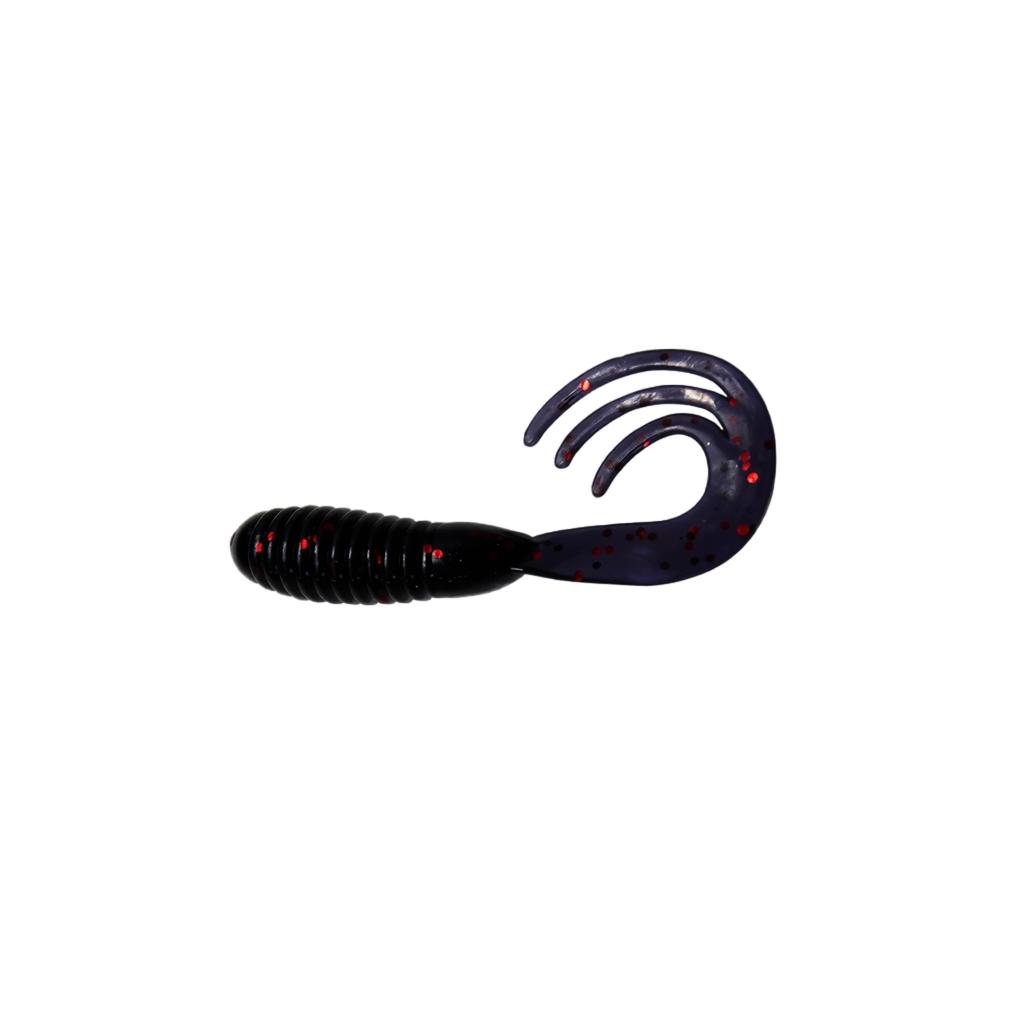 Soft Fishing Lure 5cm 1 6g Triple Curl Tail Freshwater Bait Artificial Worm for Bass Trout Panfish Fishing Tackle