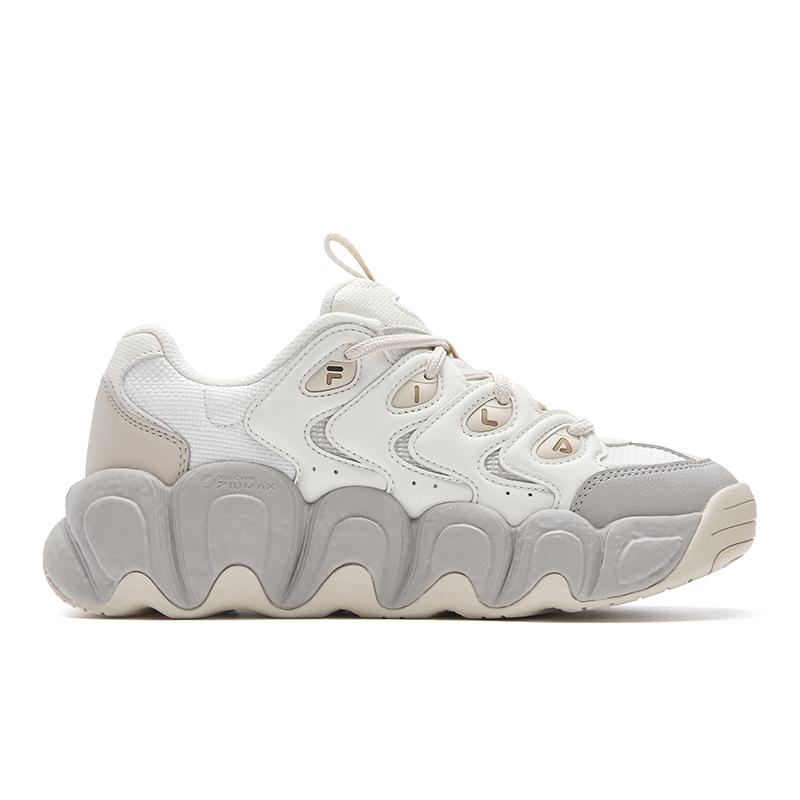 Fila Croissant 1S Fashion Trendy Minimalist Classic Retro Casual Everyday Versatile Comfortable Women Sneakers White Gray F12W612131F-TM