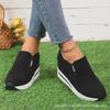 Women's Platform Loafers: New Style with Thick Soles and Raised Heels, Mid-Heeled Casual Shoes