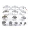 14pcs Stainless Steel Round Dumplings Wrappers Molds Set Cutter Maker Tools