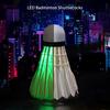 5pcs LED Badminton Shuttlecocks Dark Night Glow Birdies Lighting Switch Control Elastic Goose Feather Lighting Shuttlecocks