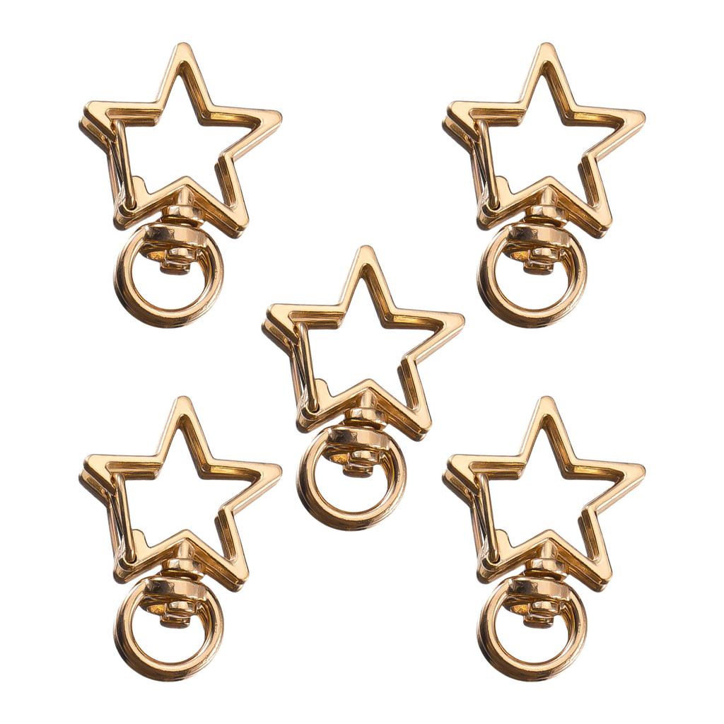 5Pcs Multifunctional Zinc Alloy Keyring Secure Lock Mechanism Bag Accessories For Everyday Essential And Bag Decorations