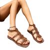 Shoes Female 2025 New Buckle Strap Women's Sandals Open Toe Beach Sandals Women Summer Plus Size Flat Sandals Zapatos
