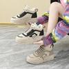 Leather Height-Increasing Shoes Fashion Lace-up Casual Shoe Women Sneakers Outdoor Vulcanized Shoe Designer Platform Women Shoes