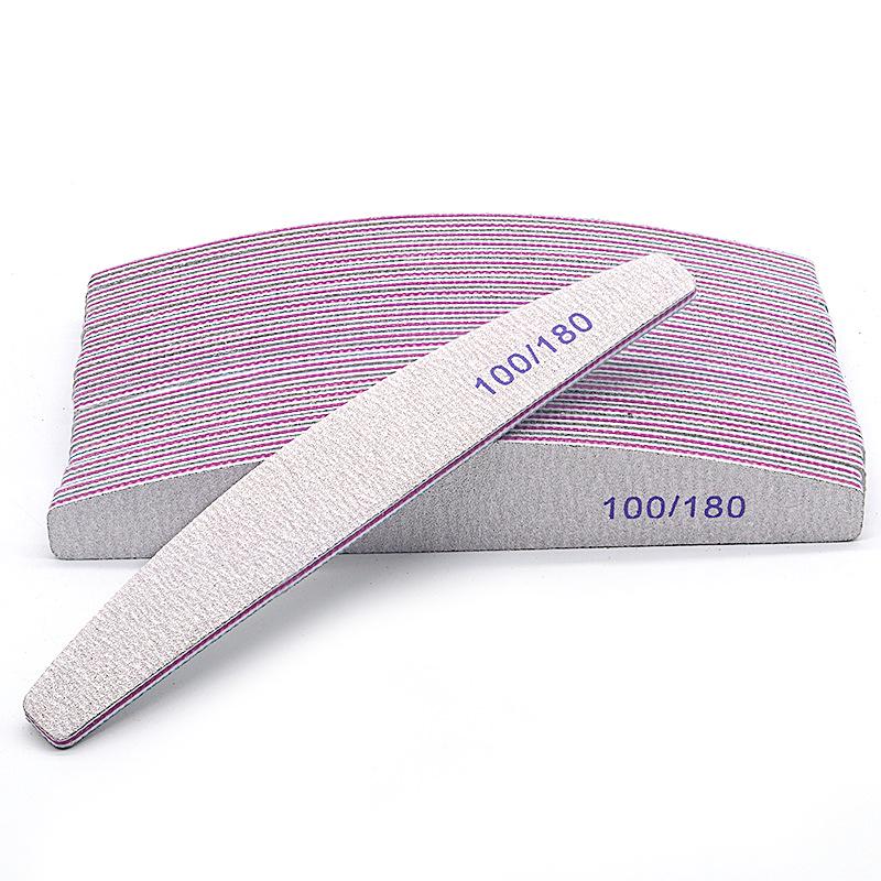 High-End Gray-White Zebra Nail File for Manicure