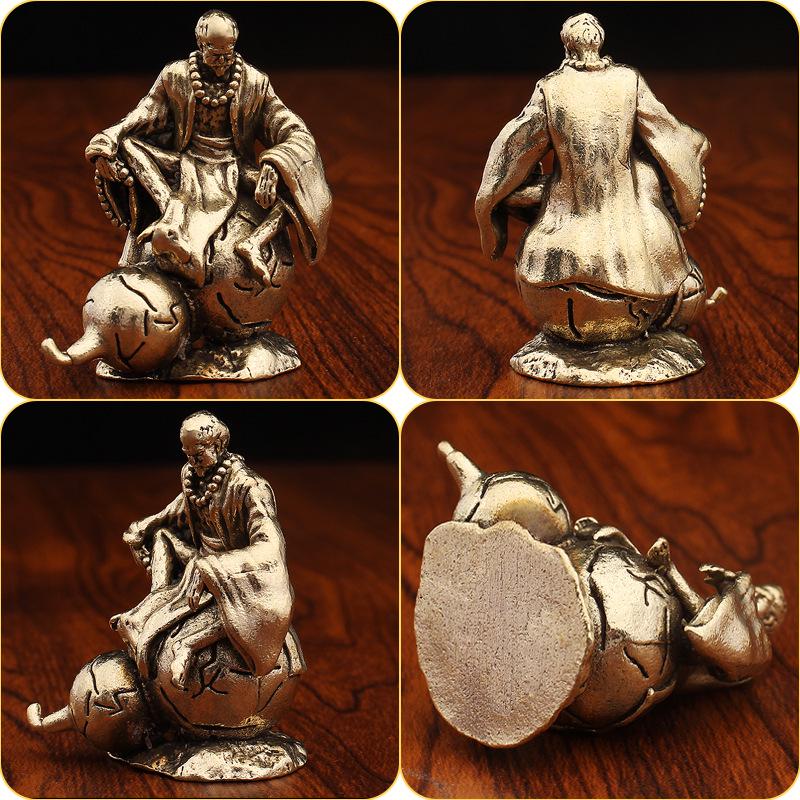 Messing Affenkönig Kleine Bronze Desktop-Ornament - Reines Kupfer Handwerksdekoration