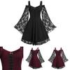 Atemberaubendes Vintage Mittelalter-Partykleid für Damen mit großem Schwingrock, perfekt für Cosplay und Halloween