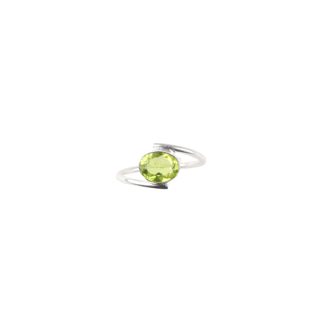 Natural Peridot Gemstone 925 Sterling Silver Jewelry Handmade Ring Birthday Gift RR-31-3