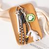 PU Simulation Food Keychain Nylon Rope Leather Roast Duck Pendant Roast Duck Bag Charms  Home Decor