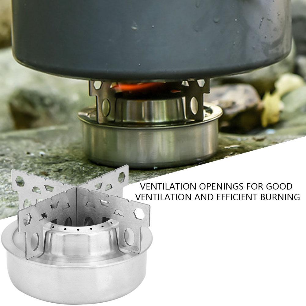 Outdoor Camping Stove with Alcohol Tray   for Picnic Hiking