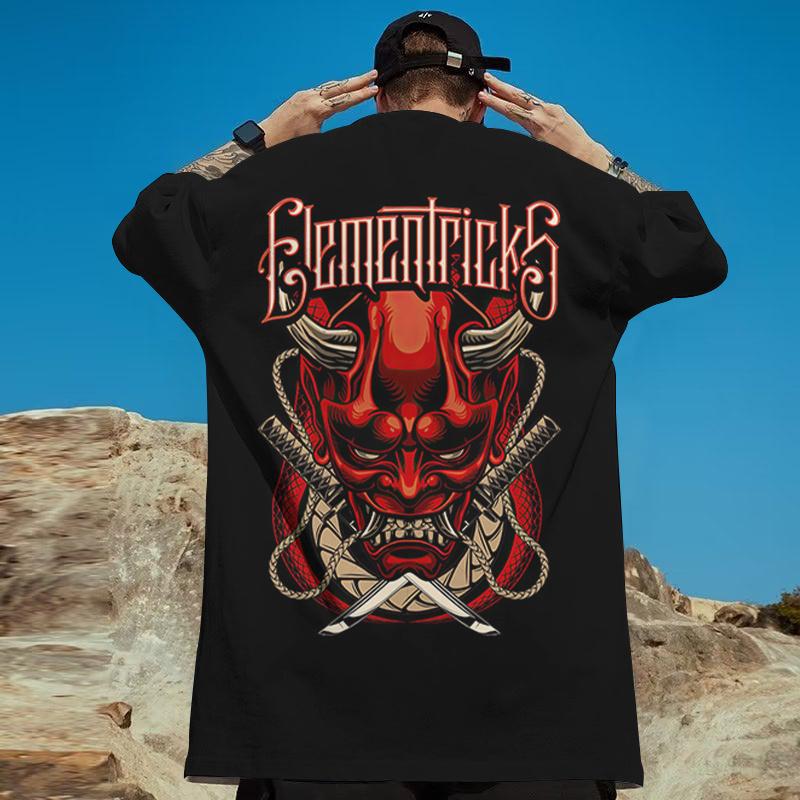 

Мужские футболки с 3d японским принтом «Призрачный воин», мужская футболка, футболки в стиле хип-хоп, футболка большого размера, мужская одежда, винтажные уличные топы 2024 4XL