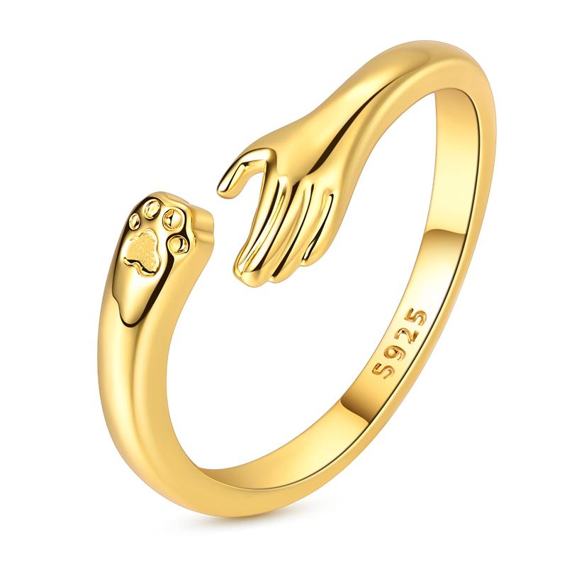 

Golden Color Sparking Rings copper Popular LOVE Wedding Ring Certified Women Engagement Jewellery Anniversary Gifts 8