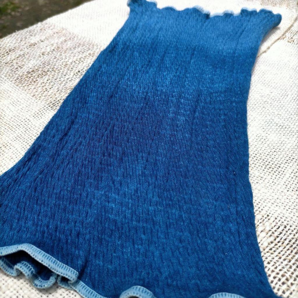 Used Indigo-dyed Silk Cotton Haramaki (Gradation)