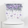 Plant Flower Butterfly Wall Sticker Bathroom Toilet Decor Living Room Cabinet Home Decoration Decals Beautify Self Adhesive Mura