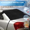 Car Windshield Cover, Winter Car Window Snow Frost Cover, Portable Oxford Fabric Back Window Protection Windproof Covers, Car Winter Accessories for