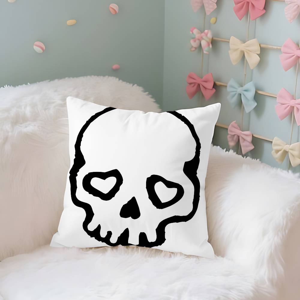 

YYoshitomoNNara Y2K Aesthetic Case Plush Fabric Soft Pillowcase Double Sided Print Cushion Cover Household Gifts 40X40cm