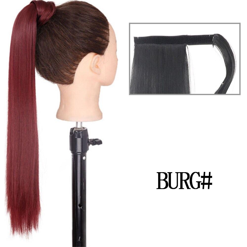 MERISIHAIR 22"34" Long Straight Clip In Hair Tail Nature Fake Ponytail Extension Hairpiece with Hairpins High Temperature Fiber Synthetic Ponytail