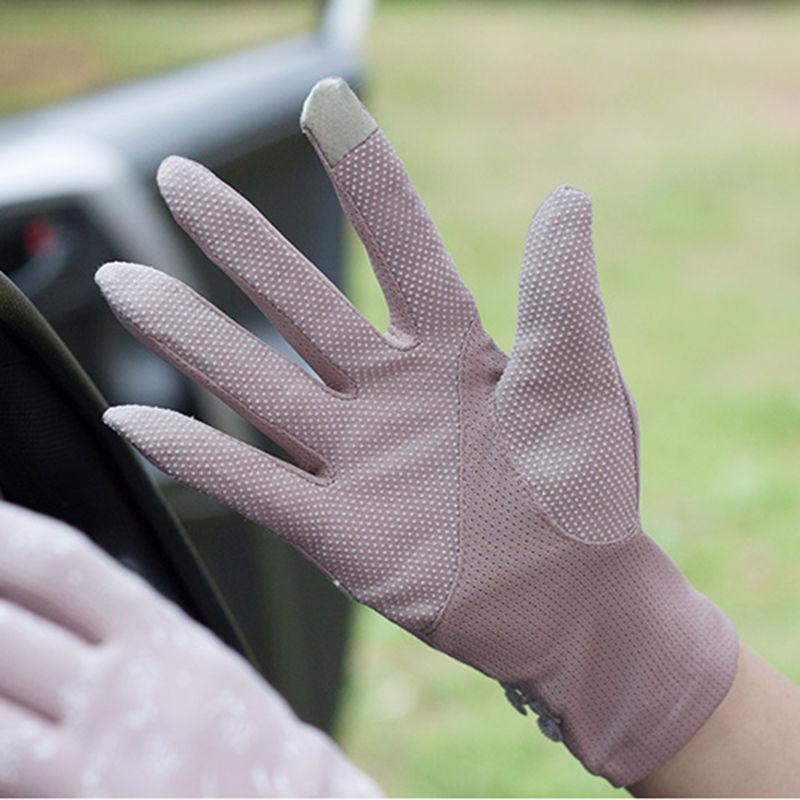 Elegante Spitzenhandschuhe mit Schleife für Damen - Atmungsaktiver Sonnenschutz, Perfekt für Outdoor-Aktivitäten im Frühling und Sommer