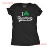 Womens I Clover Shenanigans T Shirt Funny Irish St Saint Patricks Day Vintage Washed Slightly Stretched Graphic Versatile