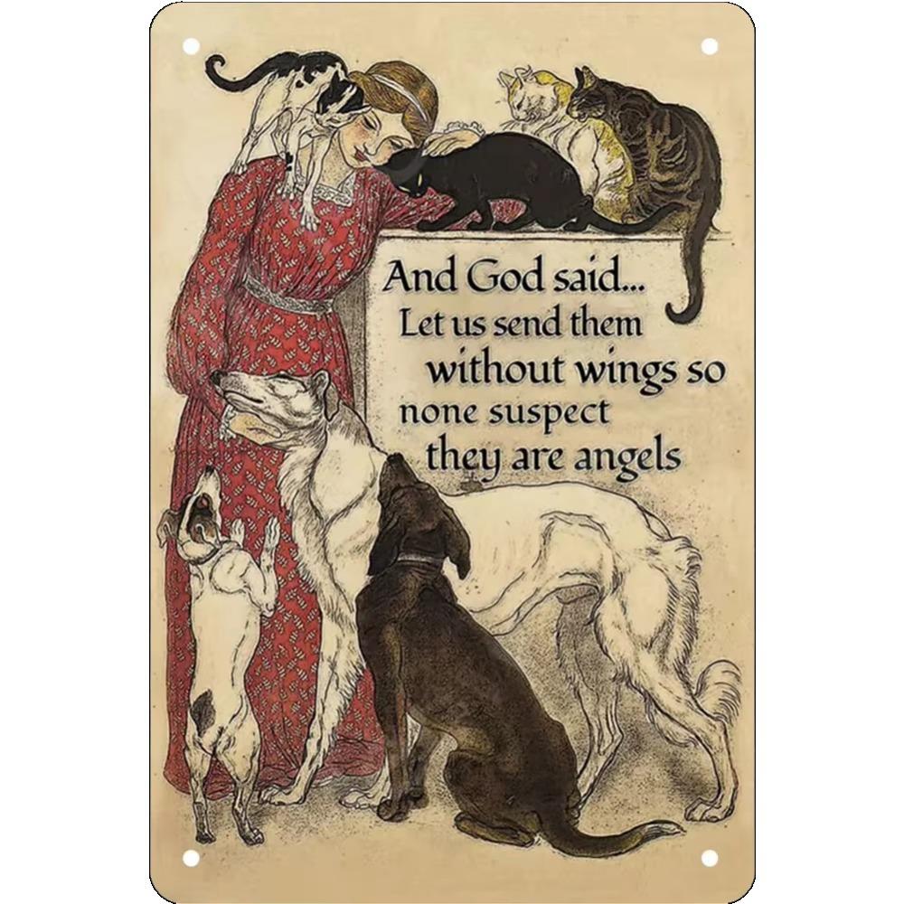 1PC Thick Metal Tin Sign-Corgi Dog Tin Sign -Novelty Posters,Home Decor Wall Art,Funny Signs for Home/Kitchen/Garage/Man Cave