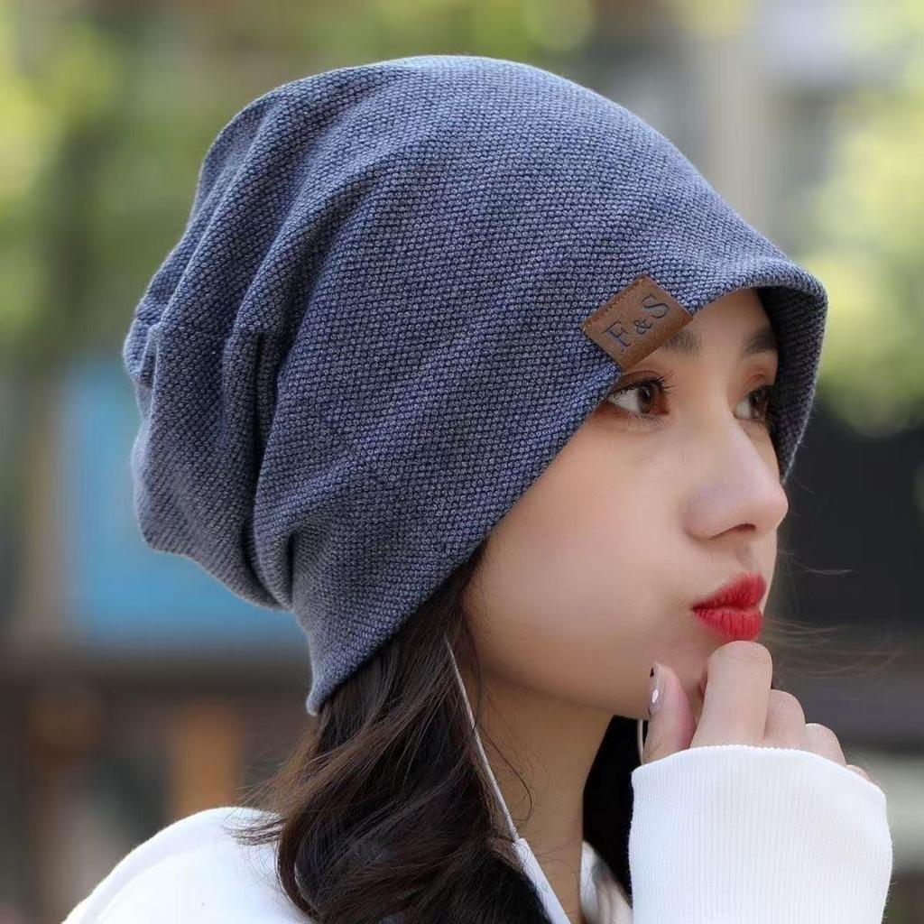 Autumn/Winter Plush Knit Baotou Hat - Indoor/Outdoor Warm Velvet Pullover
