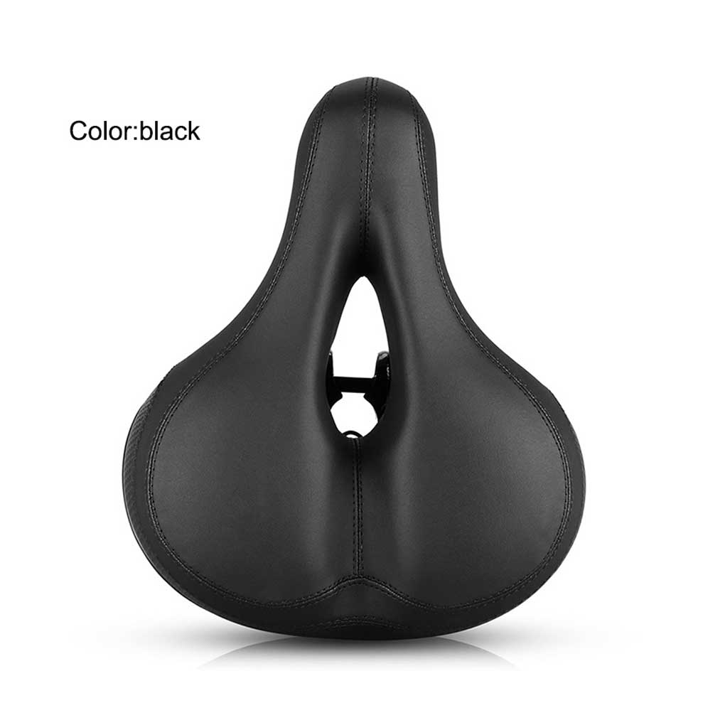 Bicycles Seat Cushion PU Mountain Bike Road Cycling Saddle Outdoor Sports Soft Reflective Strip Hollow Replacement Pad