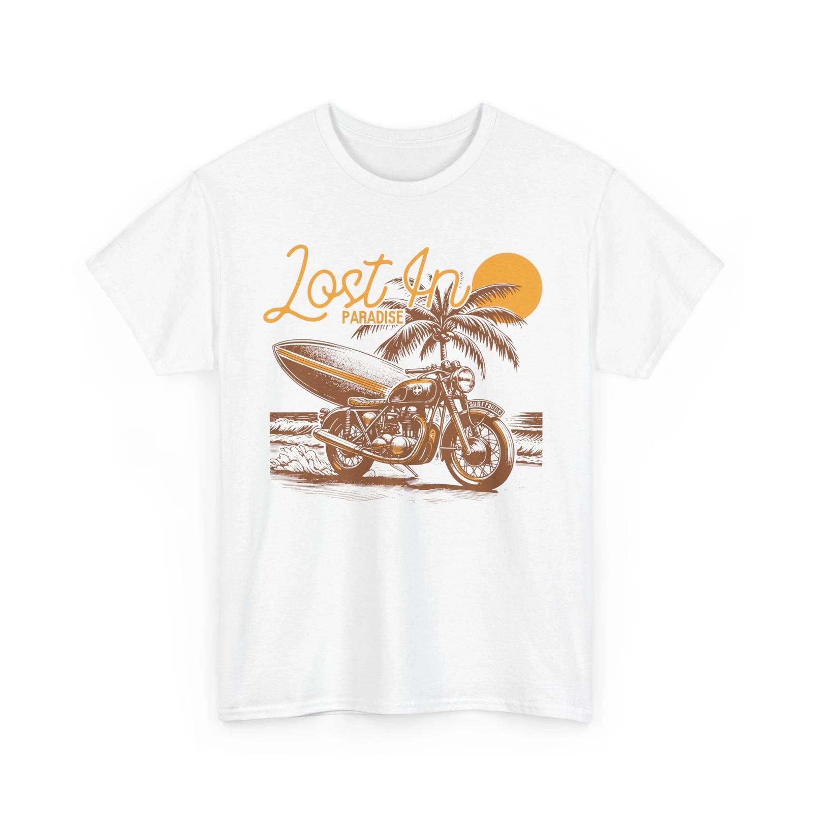 Beach Vibes TShirt | Summer Ocean Waves Tee | Vintage Sea Lost In Paradise Shirt L