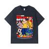 275 GSM Washed T-shirts 100% Cotton Sakamoto Days V2 Print Unisex Heavy Cotton T Shirt