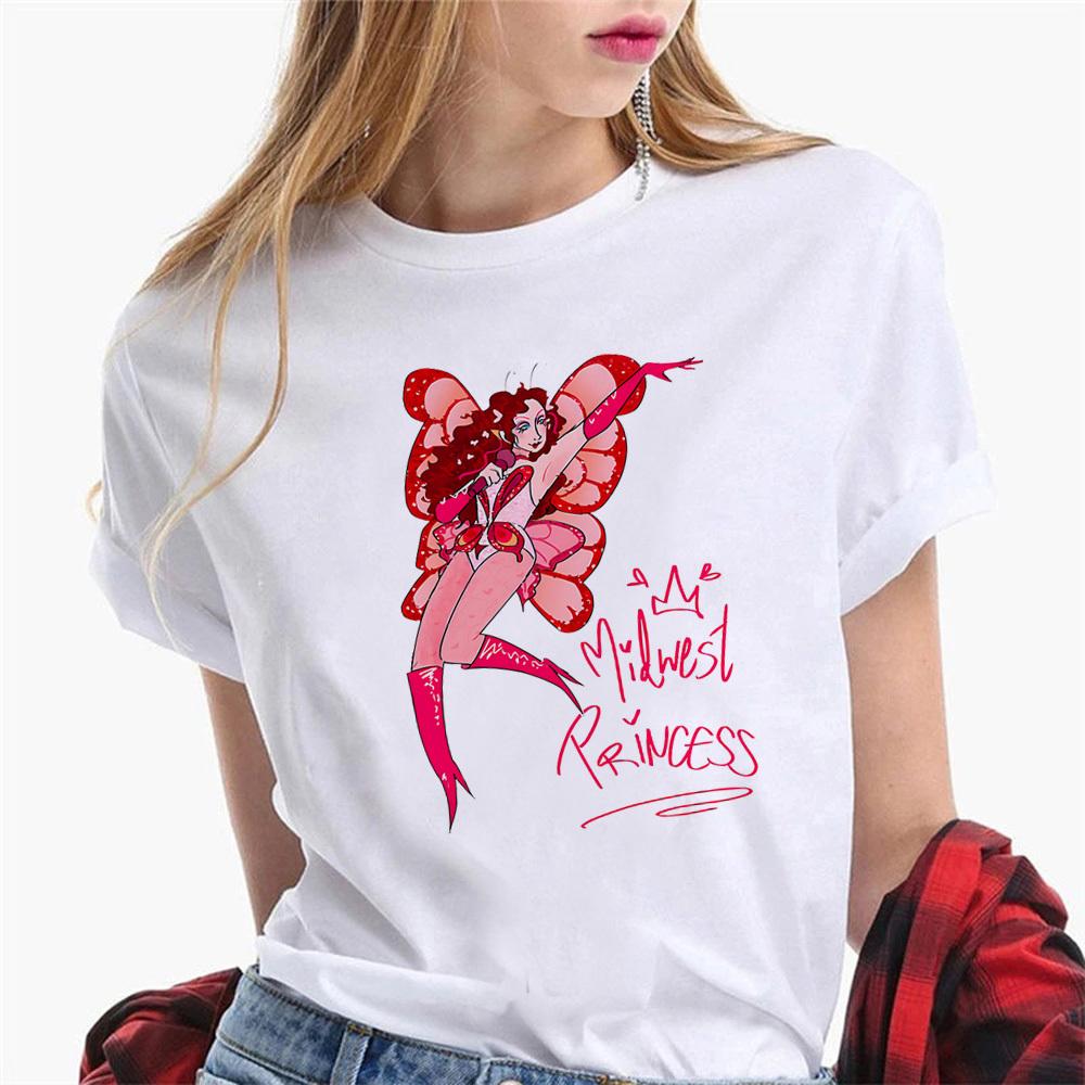 Chappell Roan t shirt girl Retro 80s Grunge harajuku Comfortable t shirt 2000s Psychedelic Comfortable Punk Vintage Digital