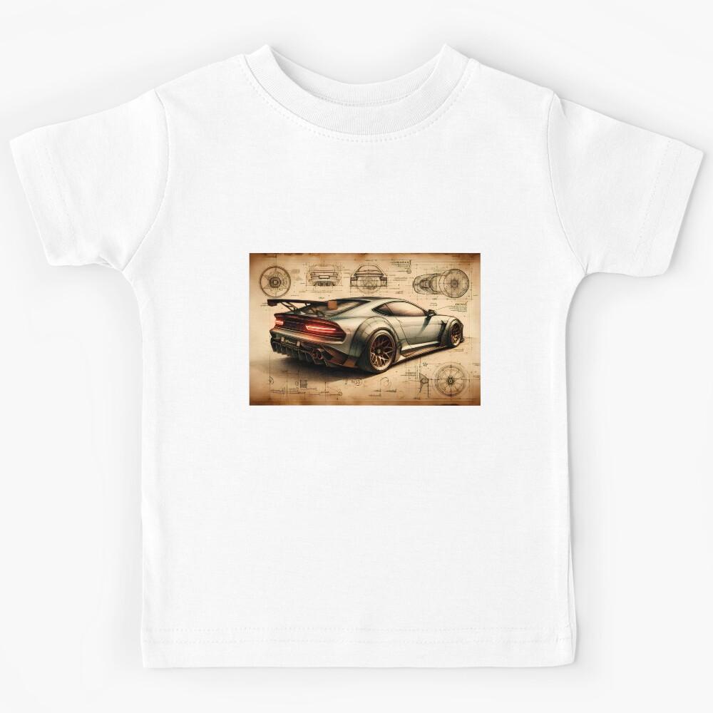 Leonardo da Vinci style sketch - 3 Kids T-Shirt 150