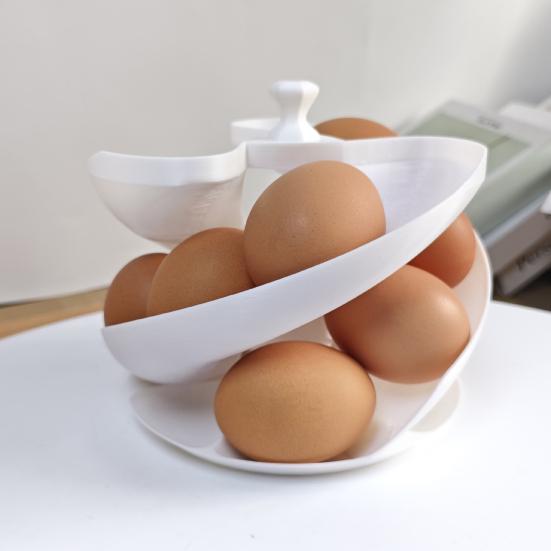 Egg Roller 3D Printed Rolling Fridge Egg Organizer Large Capacity Easy To Clean Egg