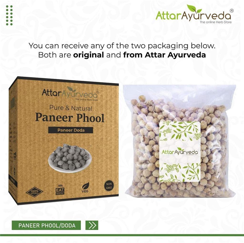 Attar Ayurveda Paneer Phool Dried Herbal Pods 400 G Natural Wellness Soaking Use Traditional Daily Routine Support