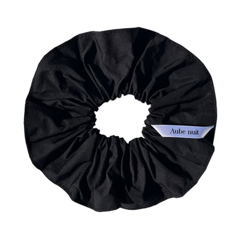 Aube nuit [Recycle Nylon] New Rainy Day Hair Scrunchie Black L