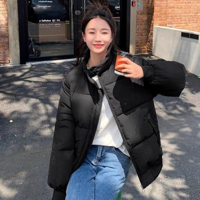 Thickened Warm Down Cotton Coat for Women Winter New Korean Style Couple Students Loose Cotton Coat Jacket