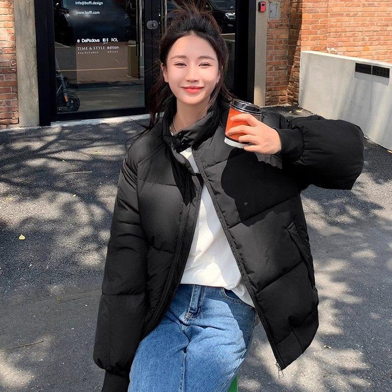 Thickened Warm Down Cotton Coat for Women Winter New Korean Style Couple Students Loose Cotton Coat Jacket