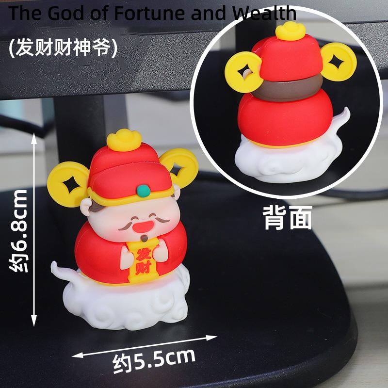 Chinese Lunar New Year Decoration 2026 3D Dragon Baby Ornaments Spring Festival Party Cake Topper Chinese Immortal Desktop Decor