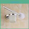 Wandmontiertes Toilettenbürsten-Set aus gebürstetem Edelstahl für modernes Badezimmer-Dekor
