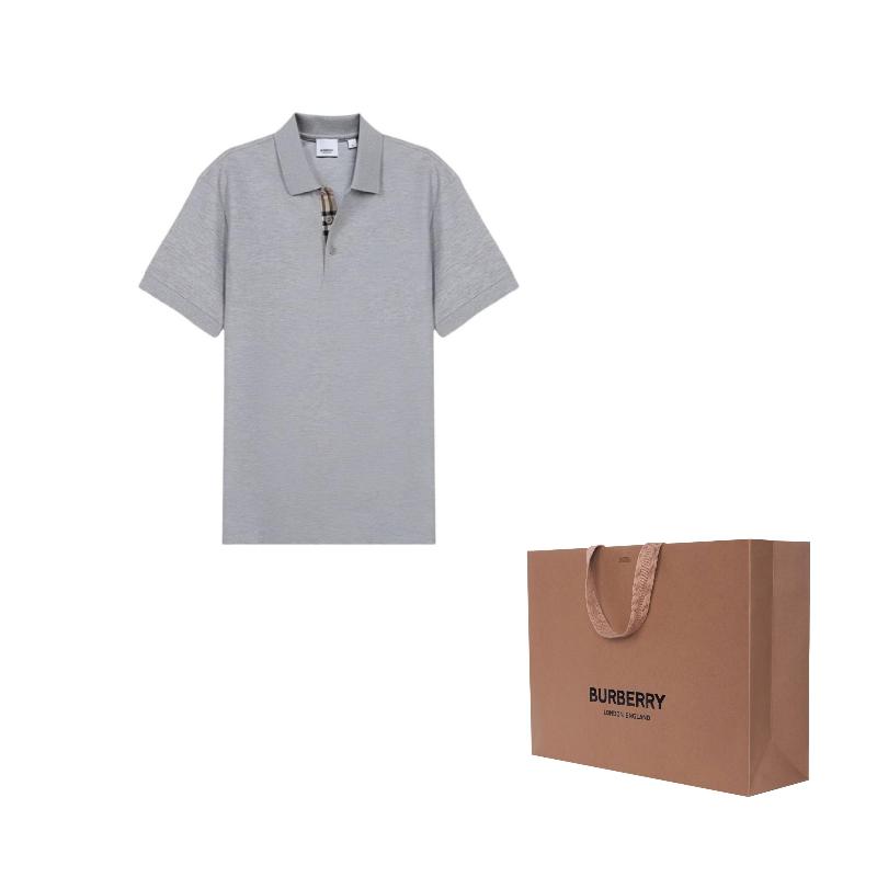 Burberry Polo Shirts Men's Gray Moderate 80922731