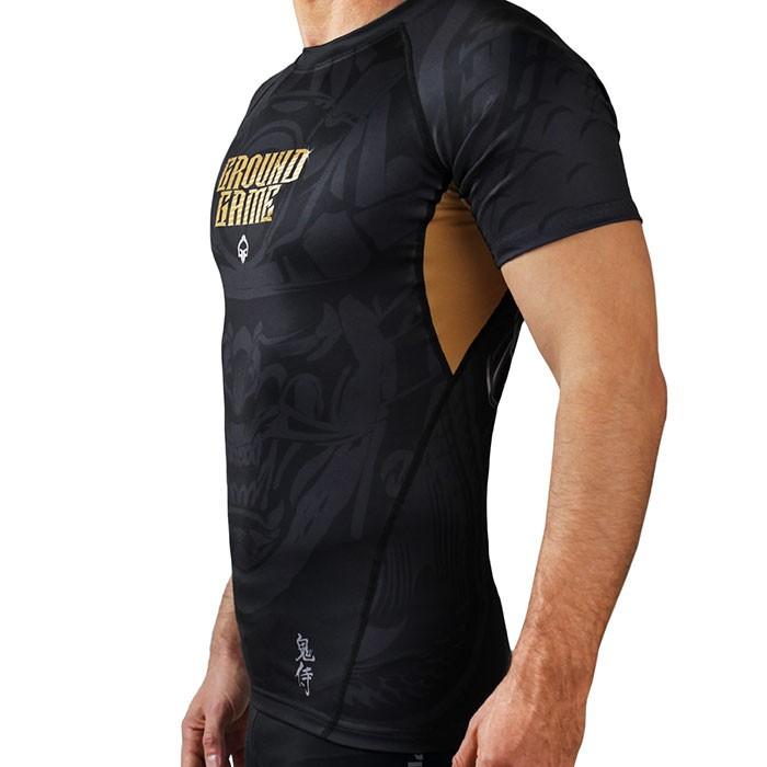 Ground Game Rashguard Men's Short Sleeve ONI Samurai L