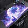 Pink Fox Large Gaming Mousepad XXL Gamer Mouse Pad Office Long Table Accessories Mouse Mat Kawaii Nine-tailed Fox Desk Mat Xxl