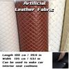 6mm Thick Sponge Quilted Faux Leather Fabric Embroidered Car Interior Material Embroidered Car Upholstery Trim Fabric 100x135cm