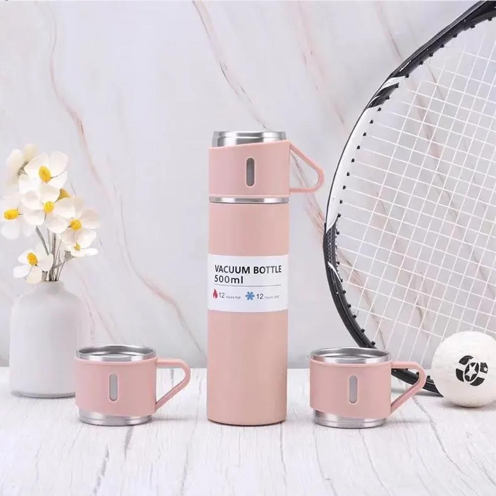 304 Stainless Steel Vacuum Insulated Bottle Gift Set Office Business Style 500ML Coffee Mug Thermos Bottle Portable Flask Carafe