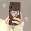 Fashion Brown Love Wood Grain Texture Case For Xiaomi Redmi Note 11t 11s 11 10 8 Pro 9 9s 9t 8t For Mi 10 8 9a 9c 10c 12c K60