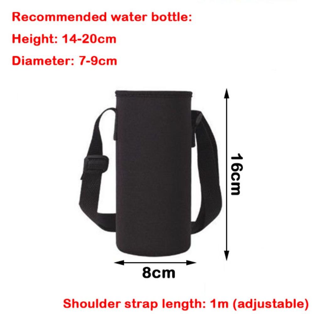 

Новая изолированная чехол-сумка для чашки 600-1500 мл с плечевым ремнем, теплоизолирующая сумка для хранения бутылки с водой, нескользящая сумка для бутылки