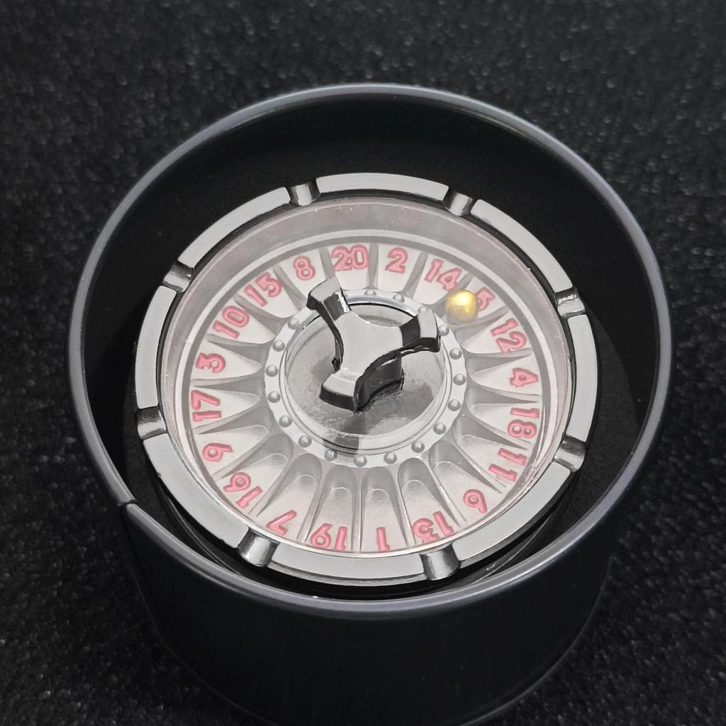 Rotating Metal D20 Dice Ball for DND Tabletop Games and Accessories