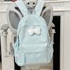 Schoolbag New Japanese Schoolbag Women's Simple Fresh and Versatile Junior High School Students Ins Bow Backpack Casual Backpack
